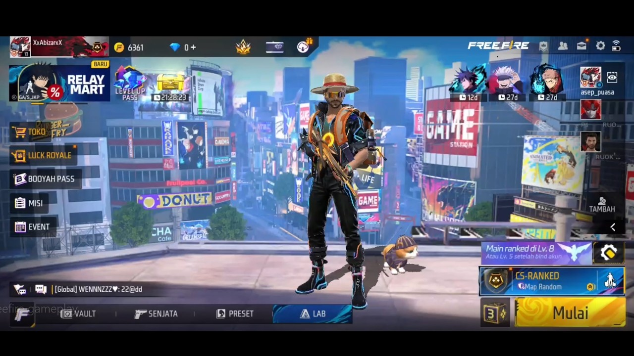 Free Fire x Jujutsu Kaisen Awakening – Full Gameplay! background
