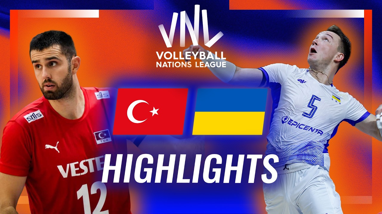 Türkiye🇹🇷 vs. Ukraine🇺🇦 - Highlights | Week 3 | Men's VNL 2026 background