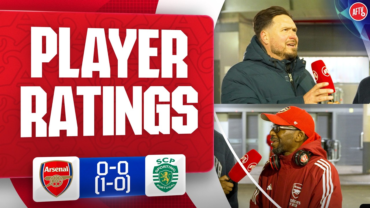 We Need To Go To Another Level Sunday! | Player Ratings | Arsenal 0-0 Sporting background