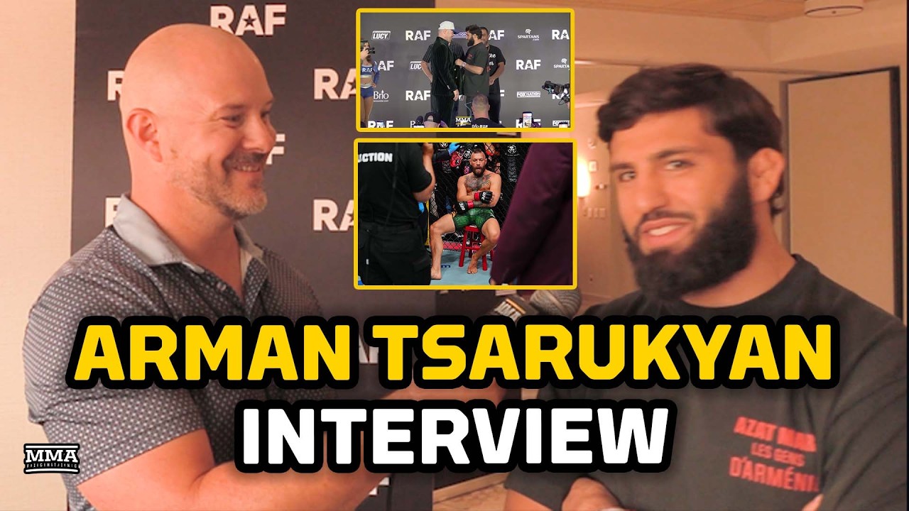 Arman Tsarukyan REACTS To Conor McGregor Injury, Says Next UFC Fight Agreed, Talks RAF 11 Headliner background