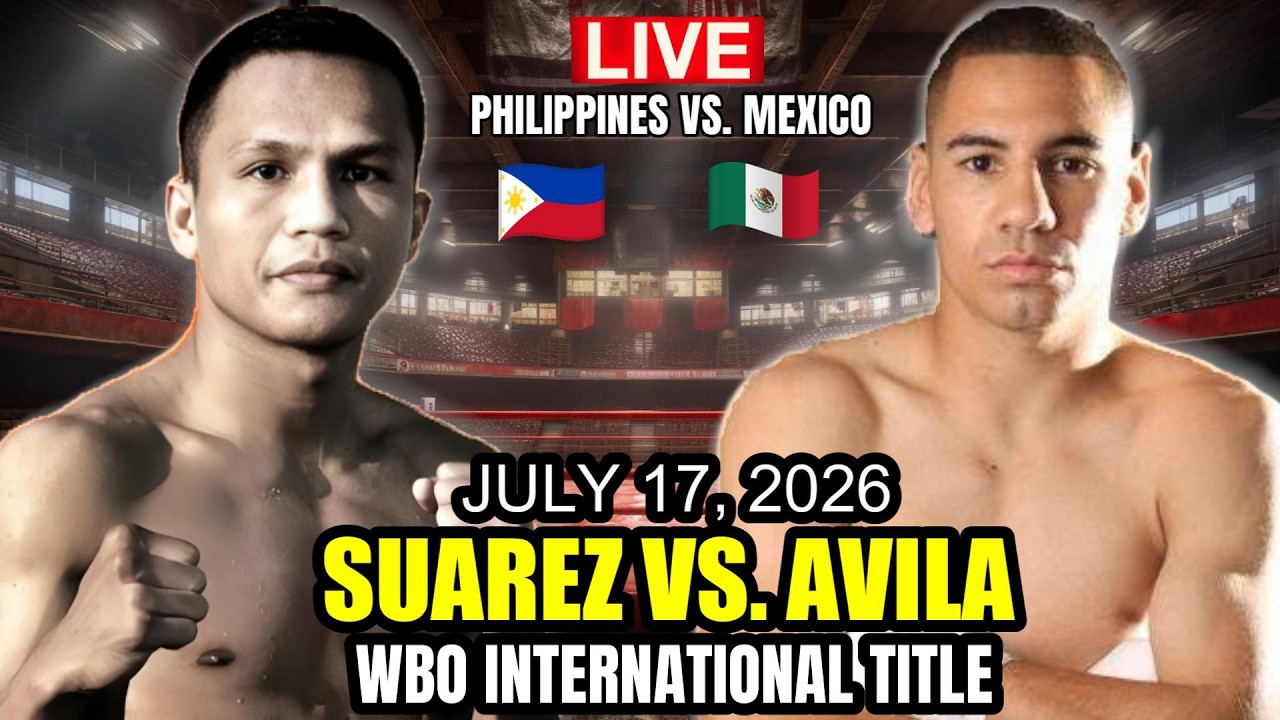 JULY 17 2026 | SUAREZ VS FLEMING WBO TITLE | SUAREZ INUBOS ANG BELT CHAMPION BAGSAK! background