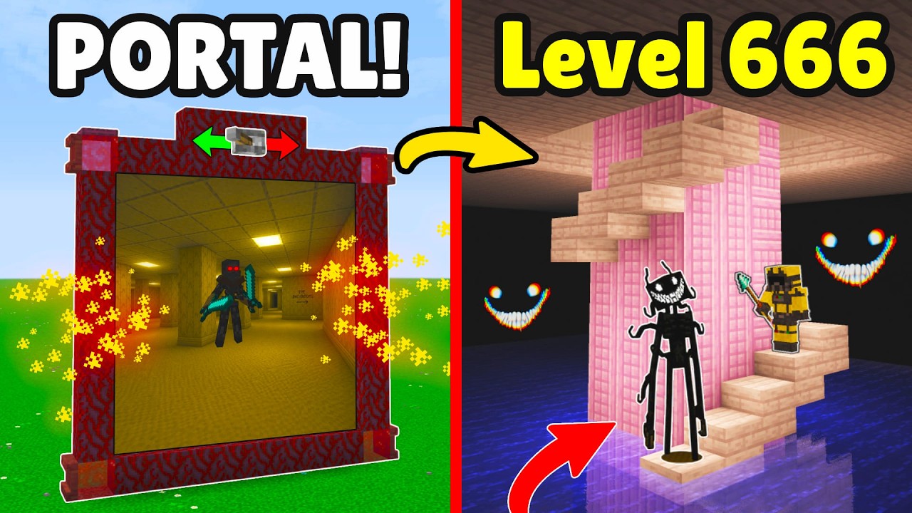💀WORLD'S Deadliest Working BACKROOMS GAME in Minecraft! background