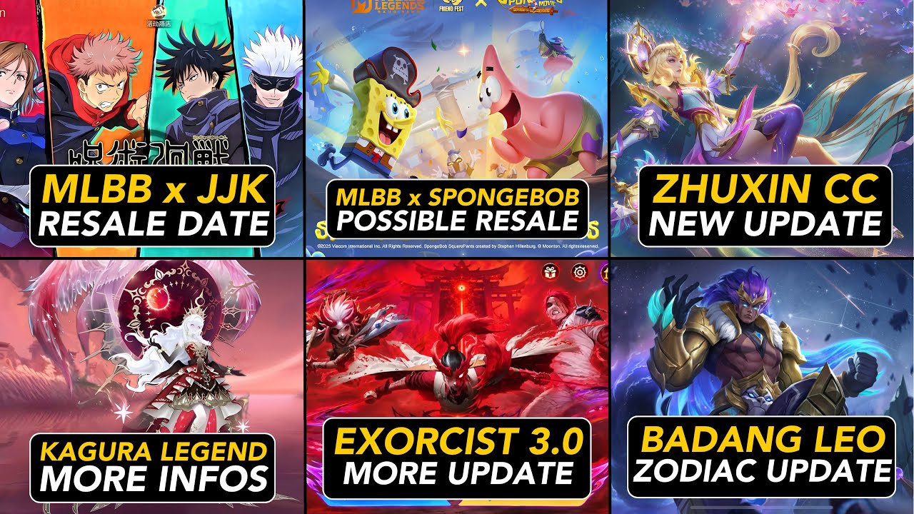 RECENT KAGURA LEGEND UPDATES| MLBB X JJK|EXORCIST 3.0| FREE 10th ANNIVERSARY SKINS| ZHUXIN CC UPDATE background