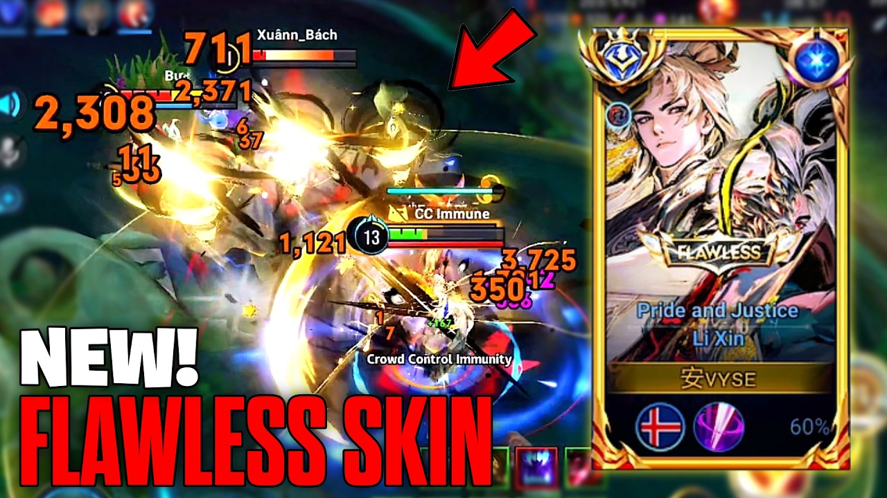 This Is the BEST Li Xin Skin Ever Made! 🤯 | Flawless Li xin Gameplay | HoK background