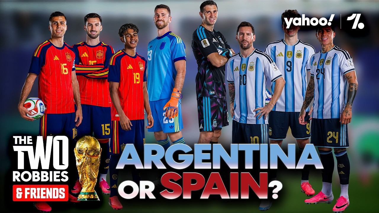 ARGENTINA v SPAIN FINAL: Messi vs. Yamal, Key Battles & Predictions | The Two Robbies background