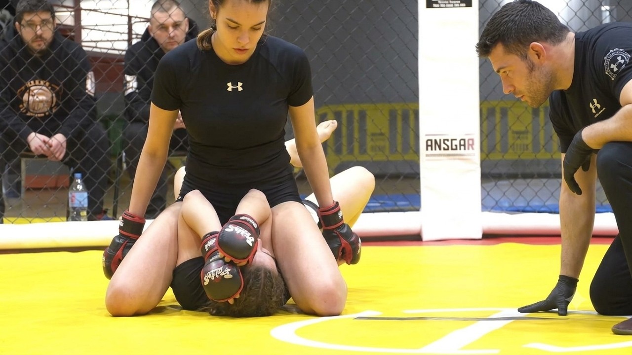 Best Ground and Pound 35 Female MMA background