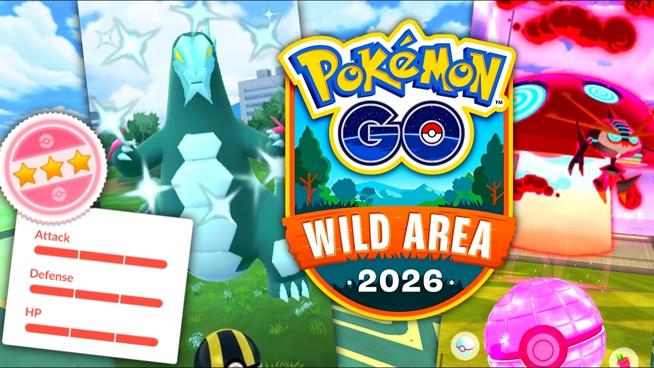 *NEXT GO WILD AREA EVENT SHUNDOS & NEW GIGANTAMAX* Pokemon GO news background