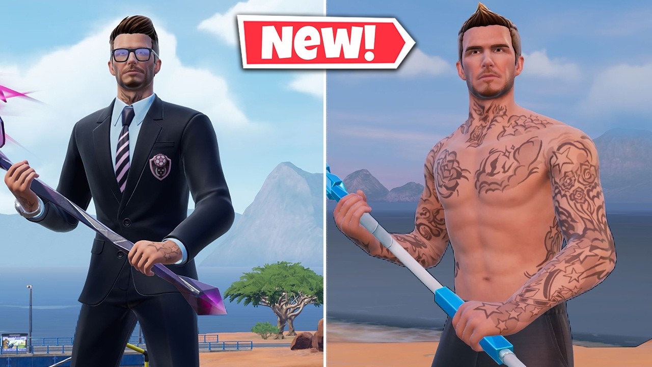 NEW DAVID BECKHAM Bundle Gameplay In Fortnite! background