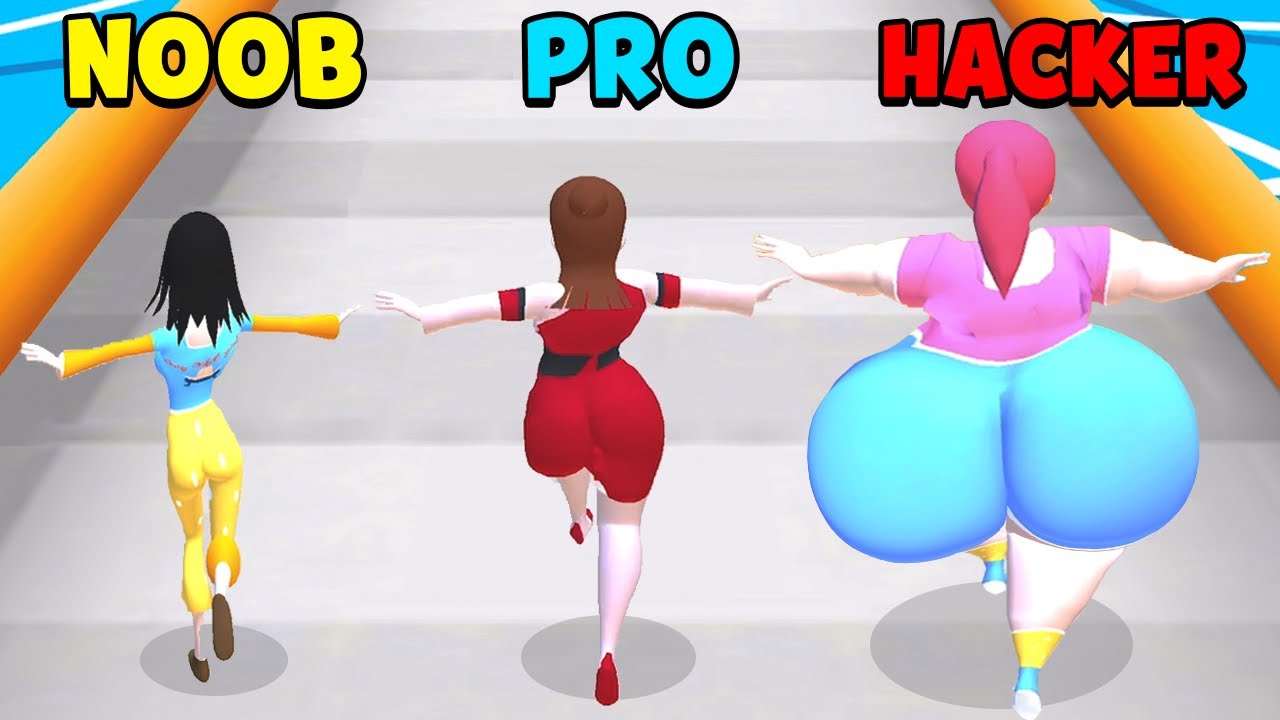 NOOB vs PRO vs HACKER - 300 Pounds Beauty Run backdrop