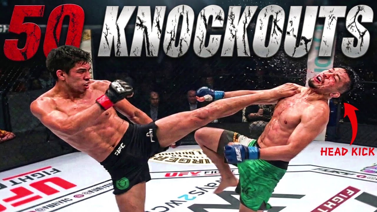 Top 50 HEAD KICK Knockouts | MMA highlights ЁЯдп background