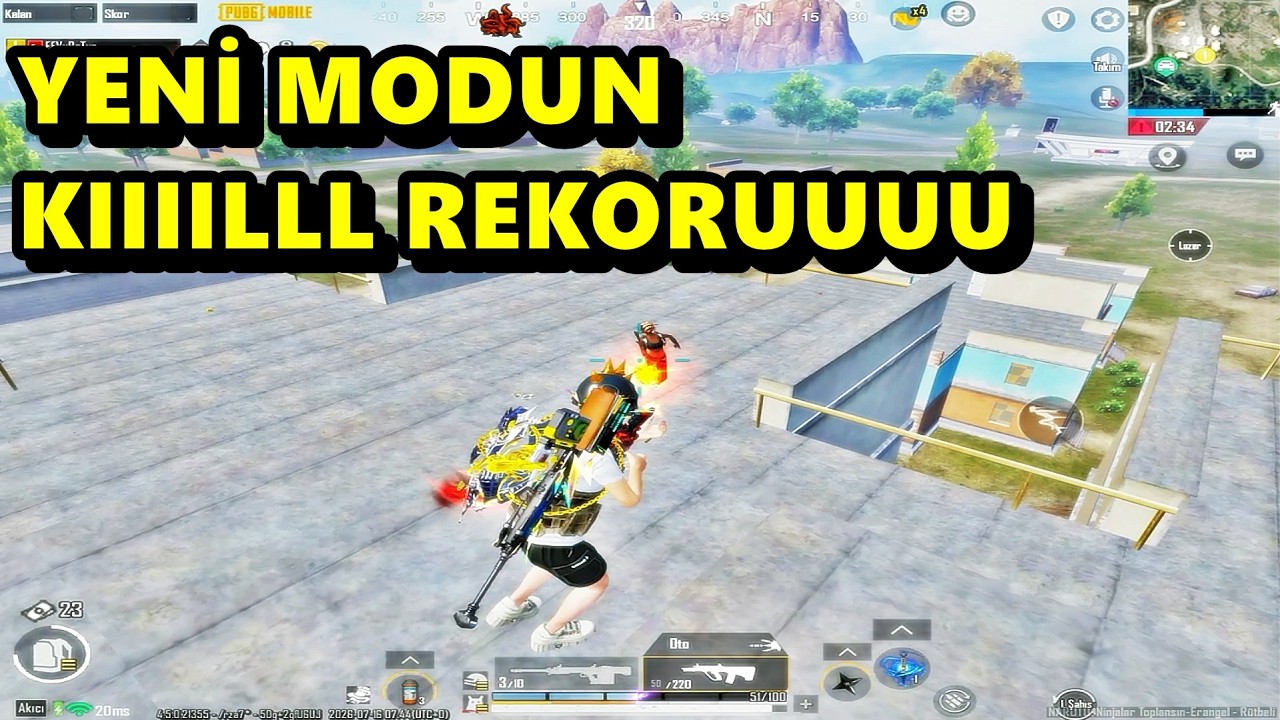 YENİ MODUN KIIILLL REKORUNU KIRDIM ! BATUR GAME SOLO SQUAD PUBG MOBİLE background