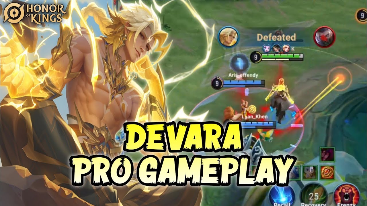 HOK : Devara Pro Gameplay - Best Clash Lane God Of Lightning background