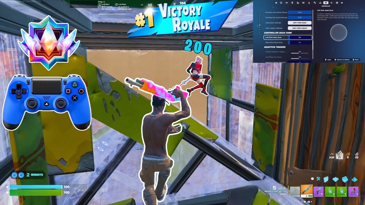 *UPDATE* Best Settings & Sensitivity on Controller ⚡ Fortnite Unreal Reload Gameplay background
