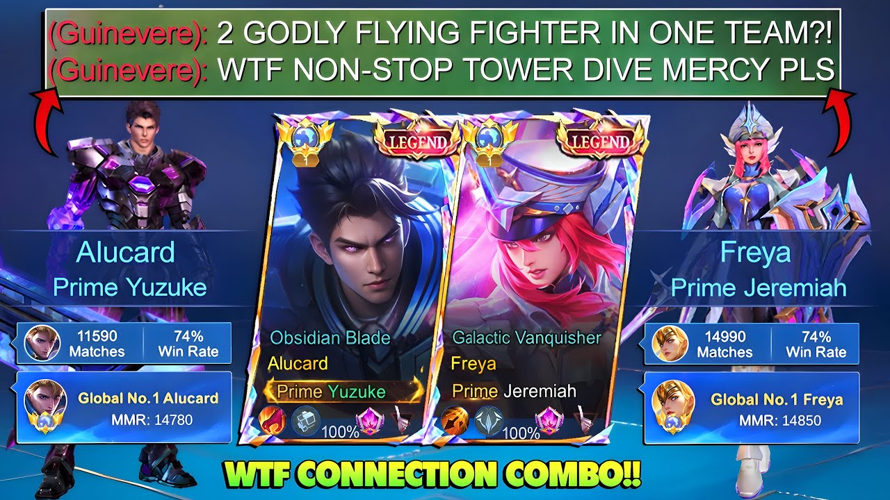 DEADLIEST DUO?! I PLAY with WORLD BEST FREYA and ENEMY REPORT US FOR DIVING NON-STOP!! 💀🔥 background