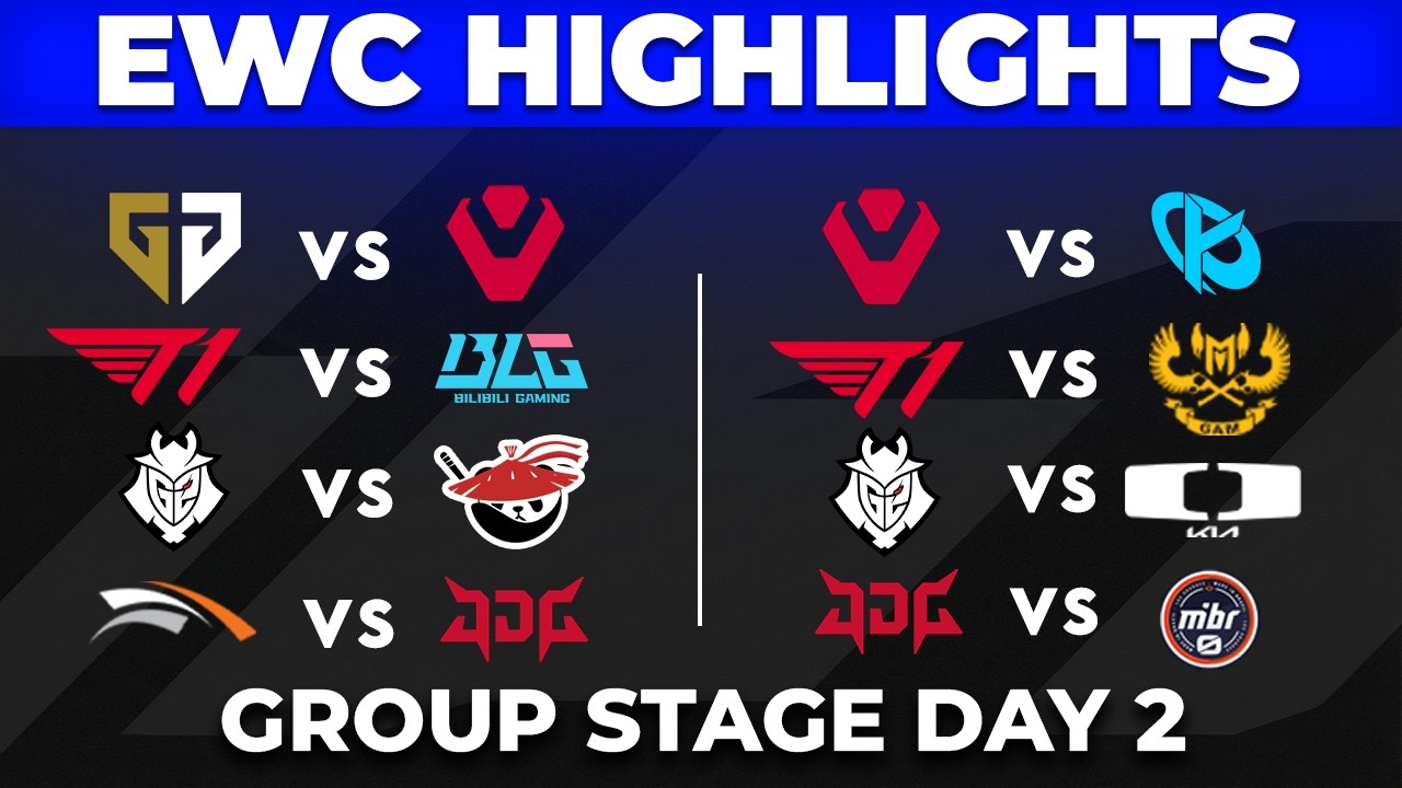 EWC 2026 ALL GAMES Highlights | Group Stage Day 2 background