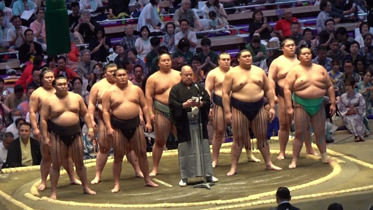 協会挨拶 豊昇龍 大の里 琴櫻 安青錦 霧島 熱海富士 琴勝峰 義ノ富士 王鵬 八角理事長【大相撲令和8年7月場所】初日【SUMOJULDAY1】2026/07/12 名古屋 background