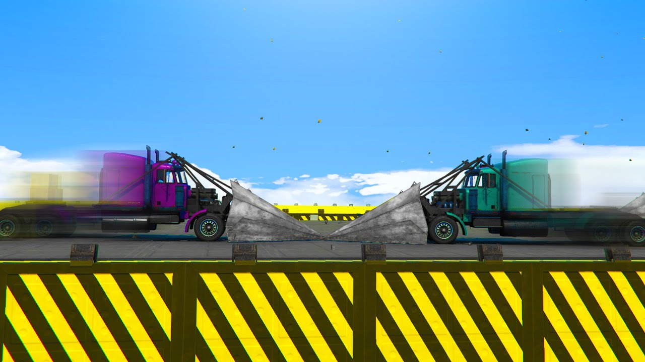 RAMP TRUCK vs RAMP TRUCK! Phantom Wedge Sumo In GTA 5! background