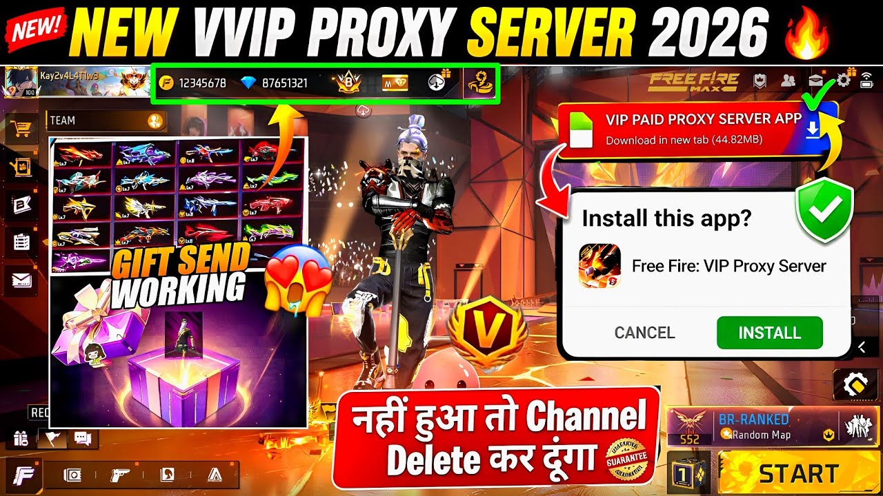 How To Download Proxy Server 💯😱🔥, proxy Server Free Fire Kaise Download Karen, Ob54 Proxy Server ff background