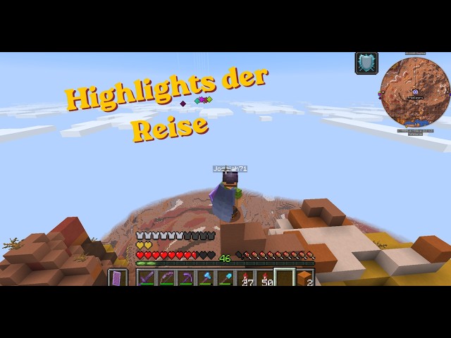 Highlight von einer Reise in Minecraft background