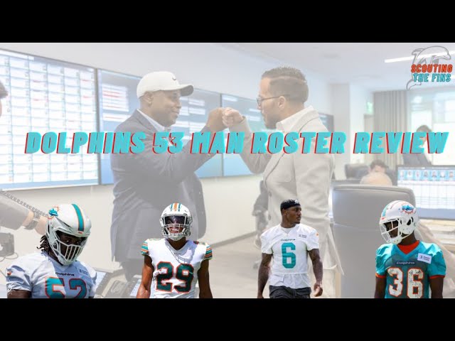 Dolphins 53 Man Roster Review | Chris Grier Roster Building | Scouting The Fins backdrop