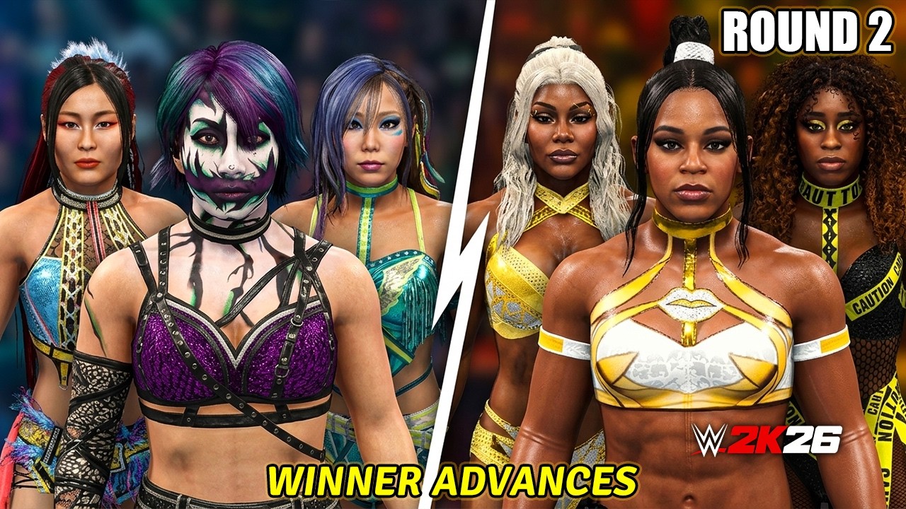 Tournament 3v3 - Round 2 🔥 Damage Ctrl vs The EST Squad | WWE 2K26 background