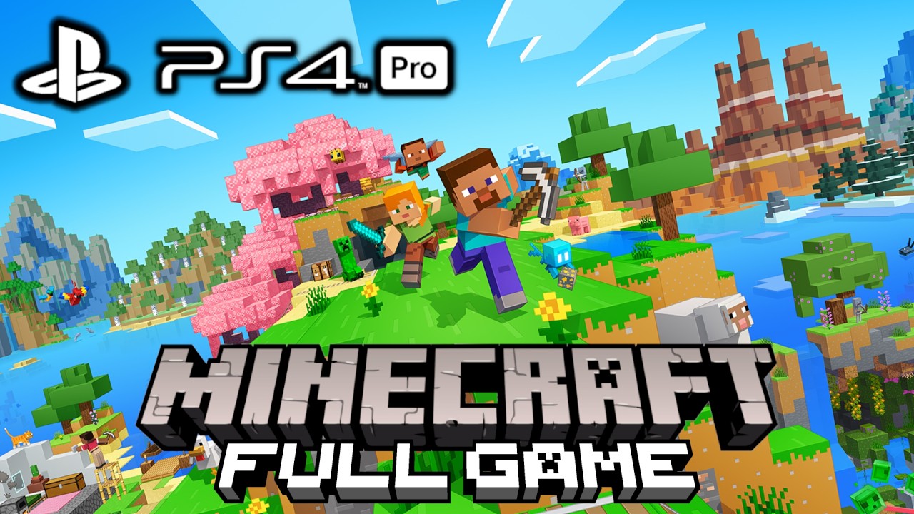 Ultimate Minecraft PS4 Pro Survival | FULL GAME Playthrough | No Commentary background