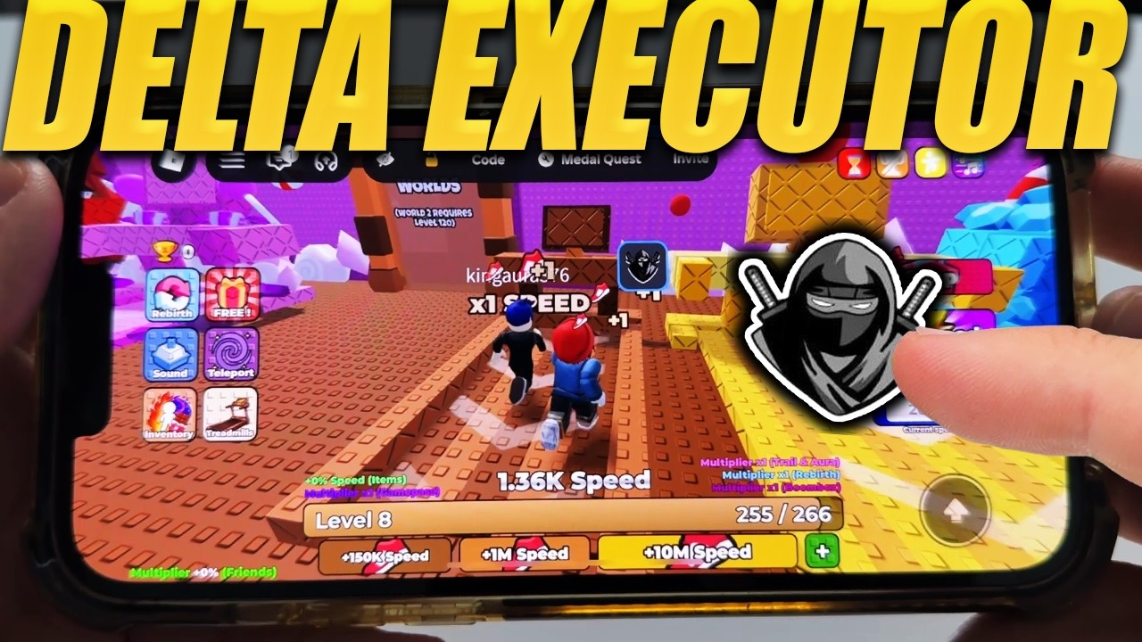 Delta Executor Mobile *NEW* Roblox Executor Tutorial iOS & Android No Computer background