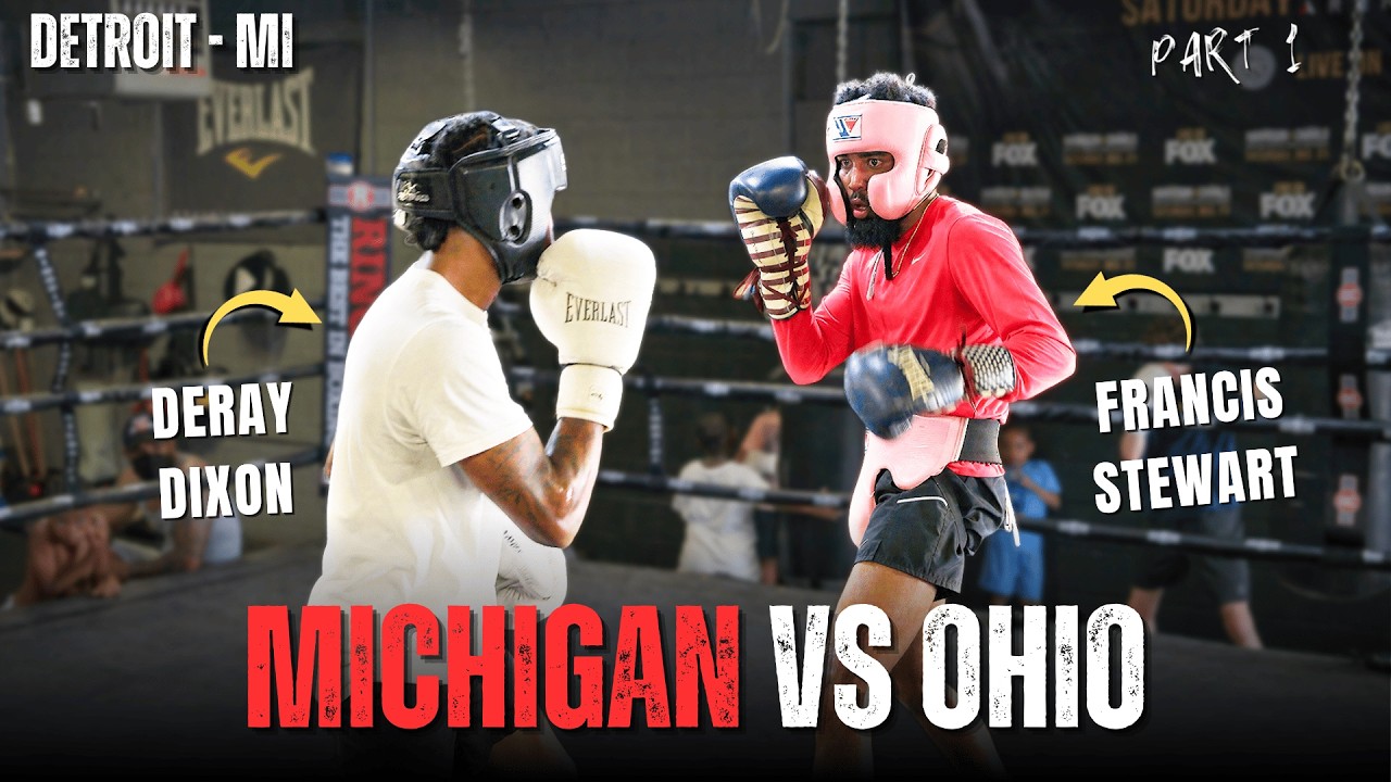 MICHIGAN VS OHIO! GREATEST Day of Amateur Boxing Sparring YET! Part 1 background