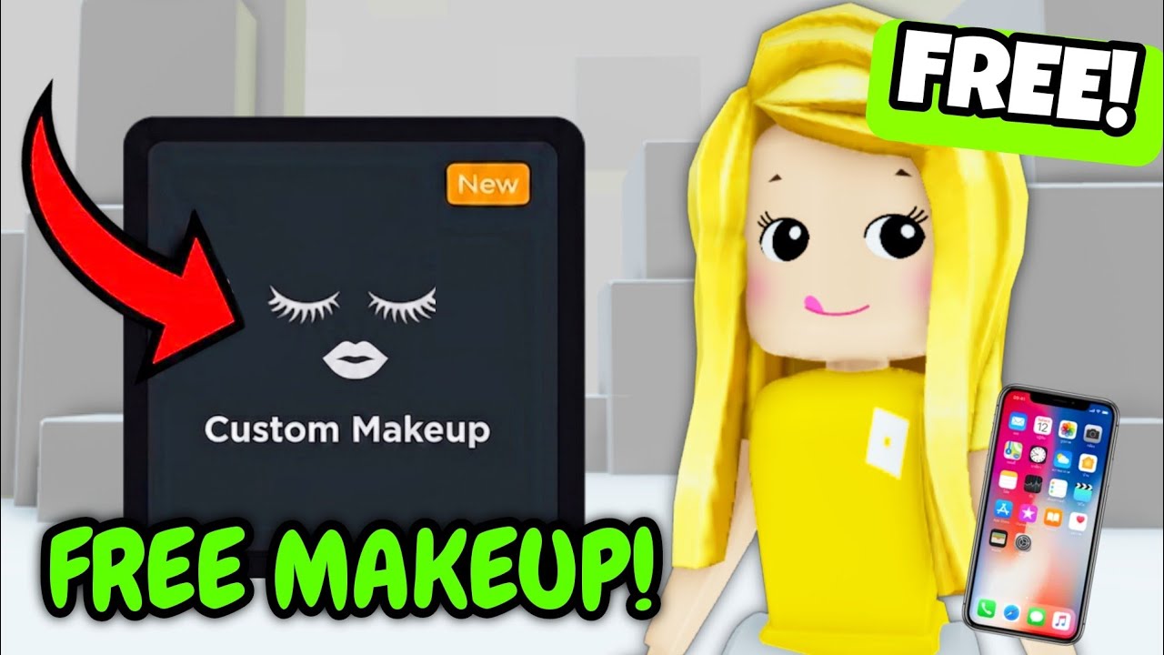 Roblox Added FREE CUSTOM MAKEUP For MOBILE! background