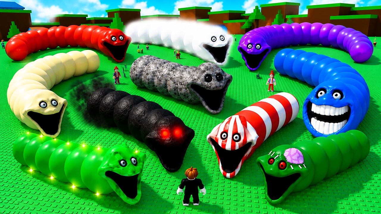 Become Hungry Worm Snake Roblox - New ZOMBIE Skin Unlocked All Worms background