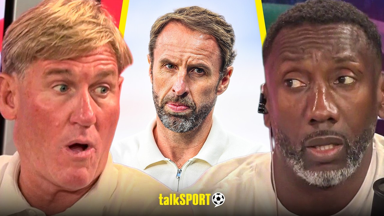 Simon Jordan & Jimmy Floyd Hasselbaink CLASH over Southgate's England Performance! background