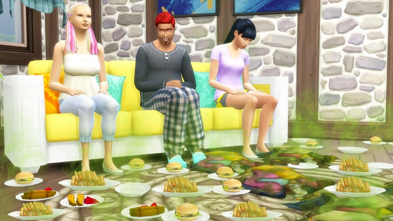 I Built a House That is So Dirty it Kills People - The Sims 4 background