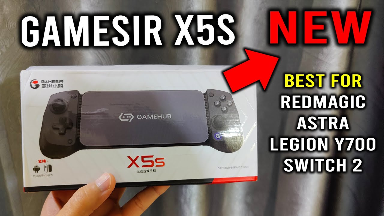 Gamesir X5s Unboxing First Impression For REDMAGIC Astra, Legion Y700 and Switch 2 background