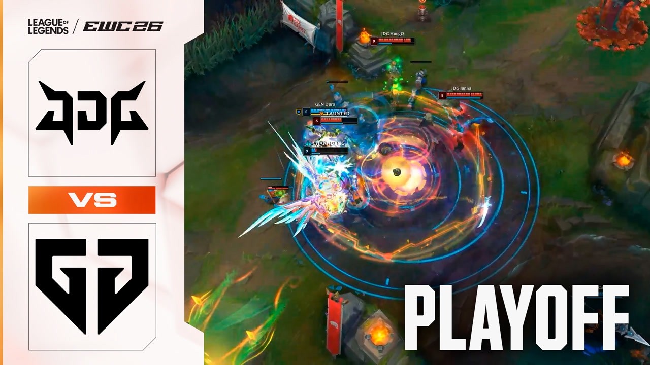 LOSER IS OUT! Gen.G Esports vs JD Gaming | League of Legends at EWC 26 - Quarterfinal - HIGHLIGHTS background