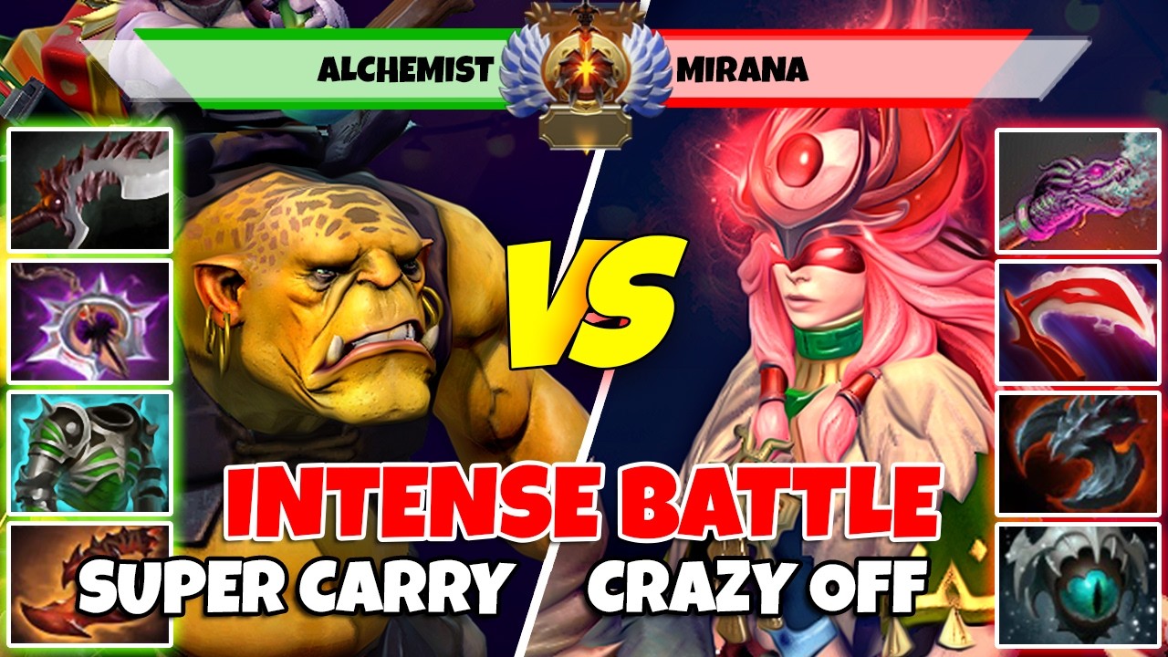 ALCHEMIST (Carry) vs MIRANA (Off) - Epic Battle Of Immortal Rank Dota 2 Players - Z Dota 2 background