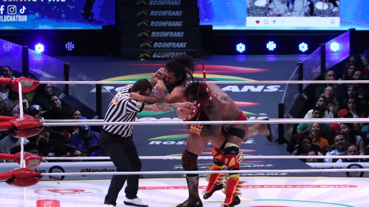 Reporte CMLL: Dragón Rojo Jr., Titán y Capitán Suicida 🆚 Soberano Jr., Bárbaro Cavernario y Yutani background