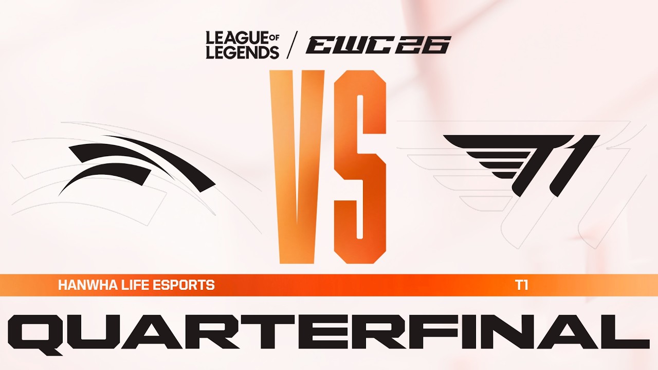 Hanwha Life Esports vs T1 | League of Legends at EWC 26 - Quarterfinal - VOD background