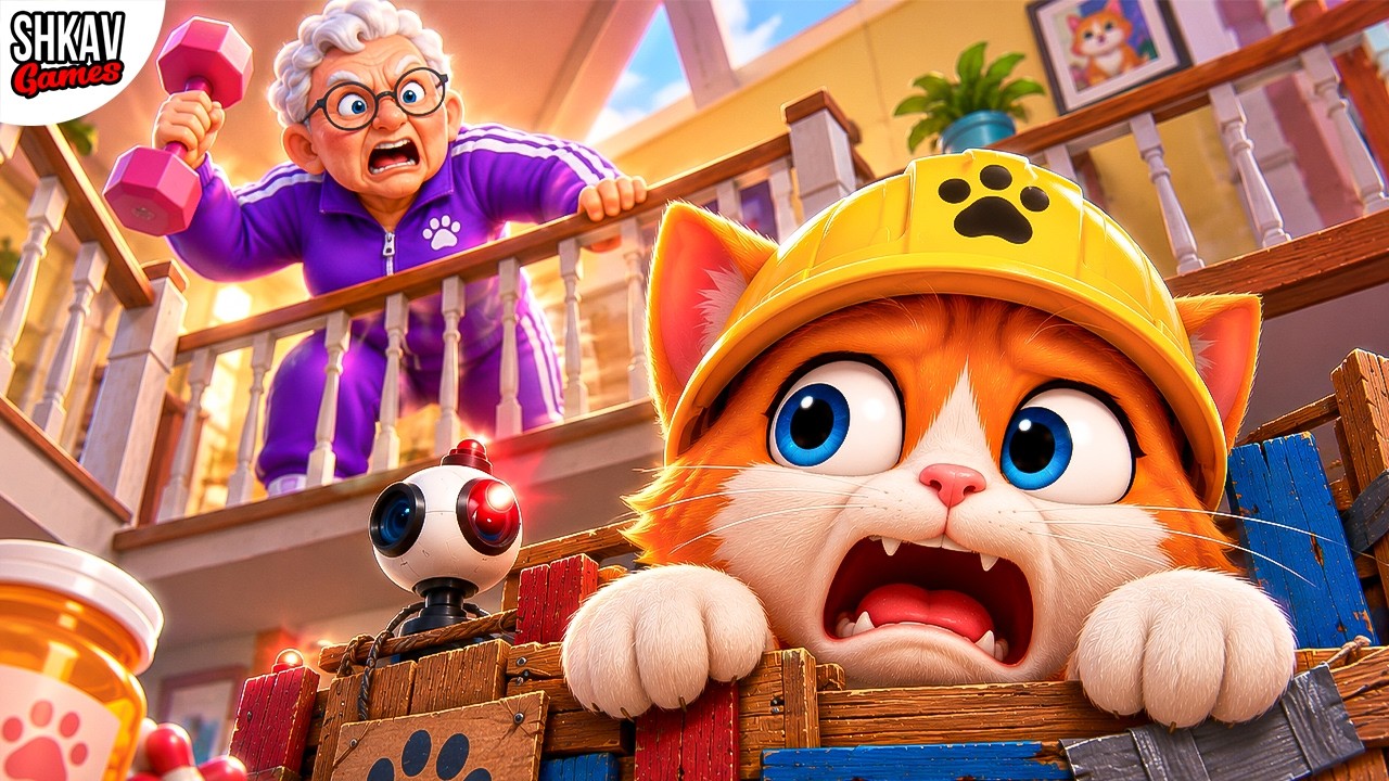 НОВЫЕ ТАБЛЕТКИ ДЛЯ БАБУЛИ?! КОТ СРОЧНО СТРОИТ БАЗУ! | I Am Cat VR background