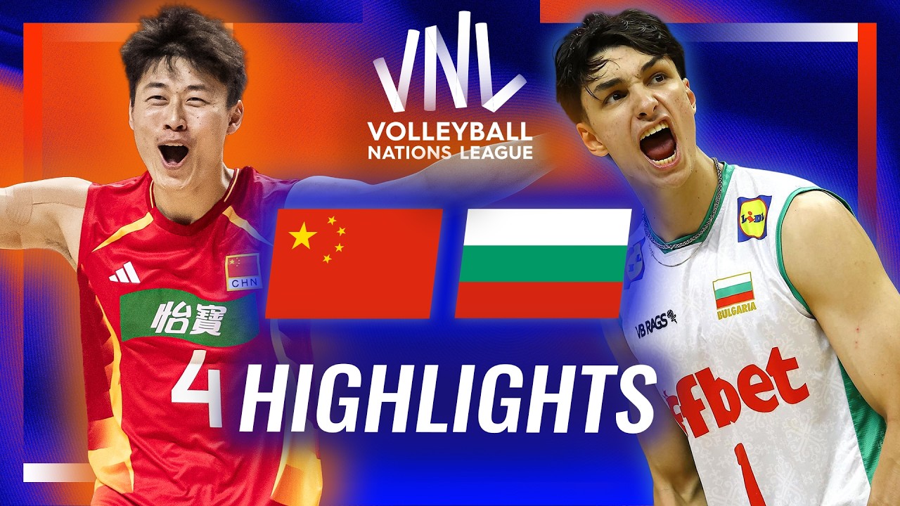 China ๐จ๐ณ vs. Bulgaria ๐ง๐ฌ - Highlights | Week 3 | Men's VNL 2026 background