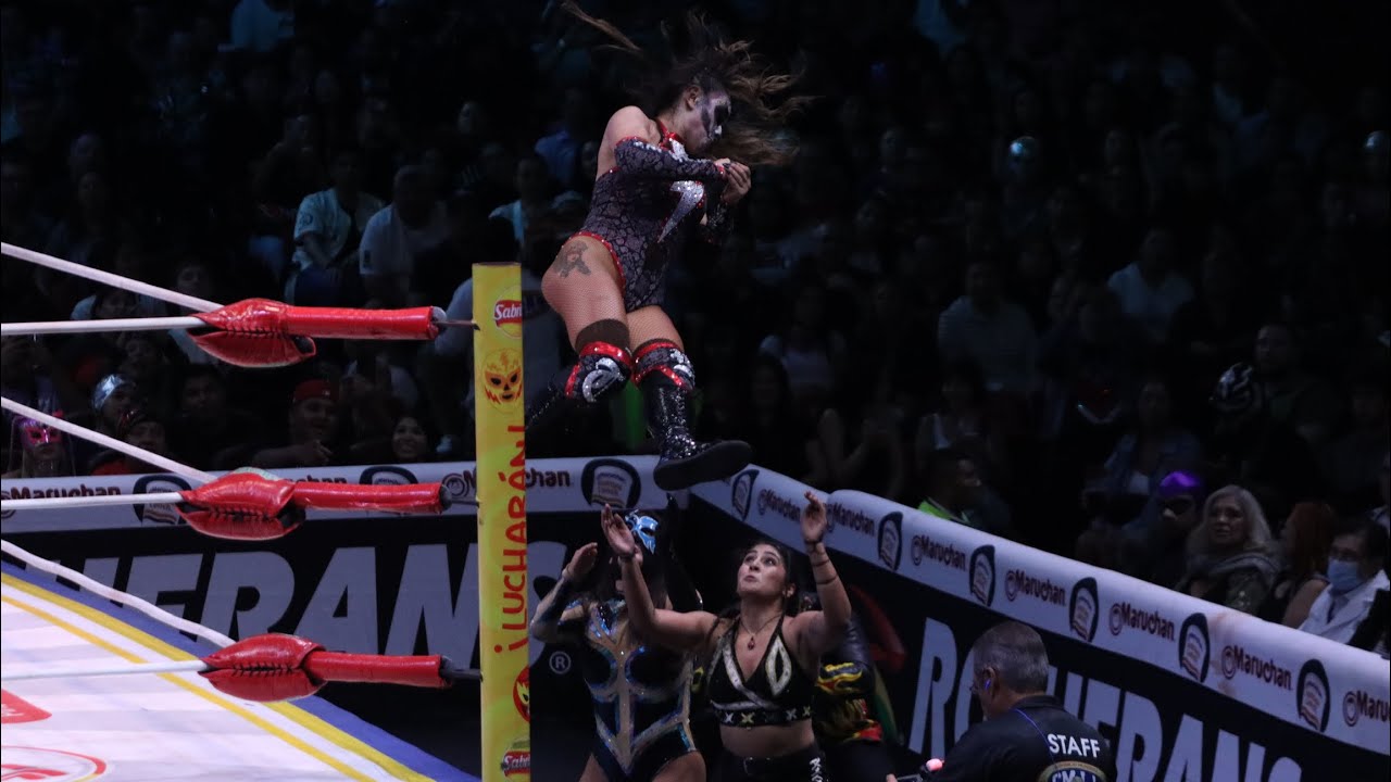 Lucha de Amazonas: Tessa Blanchard, Thunder Rosa y Johnnie Robbie ЁЯЖЪ Persephone, Sanely y Olympia background
