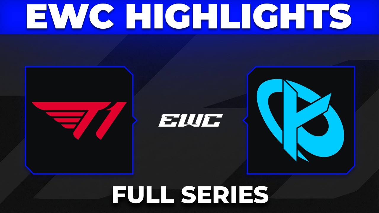 T1 vs KC Highlights ALL GAMES | EWC 2026 Semifinals | T1 vs Karmine Corp background
