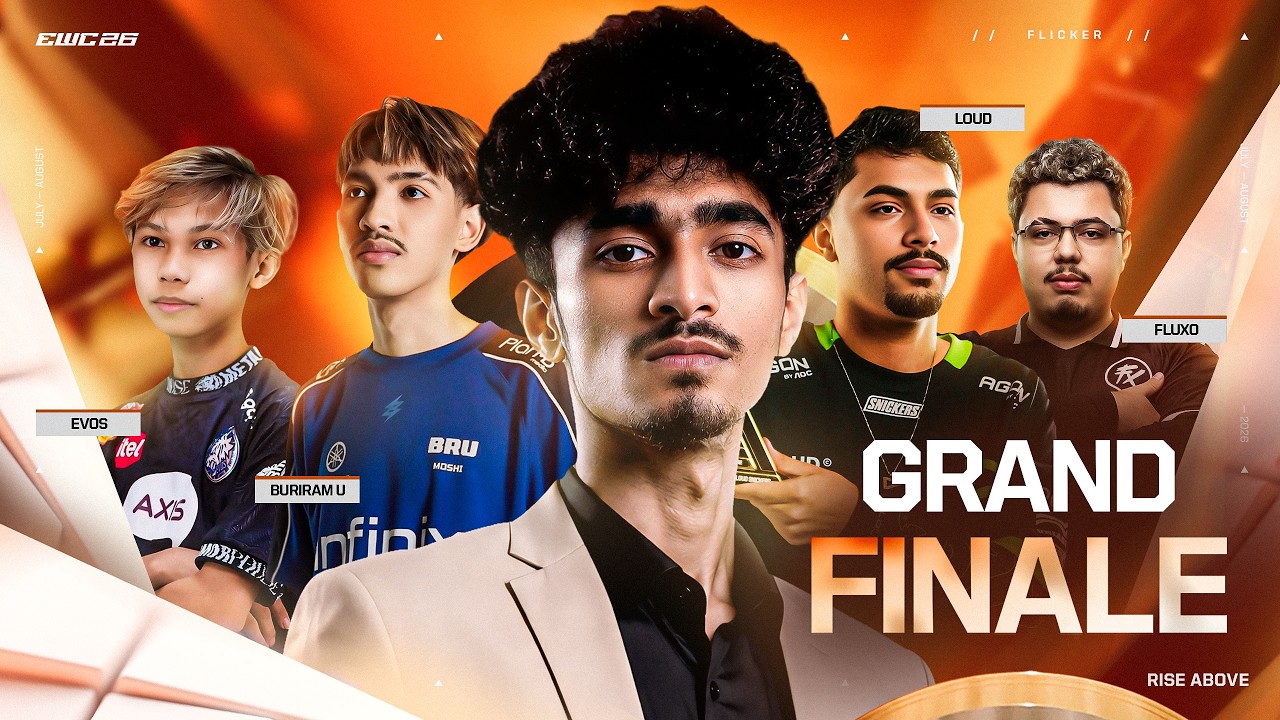 EWC 2026 โ Garena Free Fire โ Grand Finals | Who Will Be Champion? ๐๐ฅ background