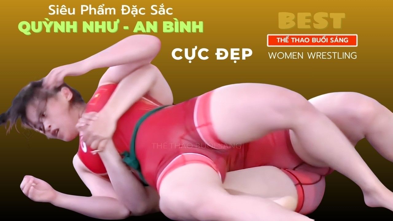 Vật Nữ Siêu Đẹp - QUỲNH NHƯ - AN BÌNH . hội Thư Cưu 2026. Women's Wrestling background