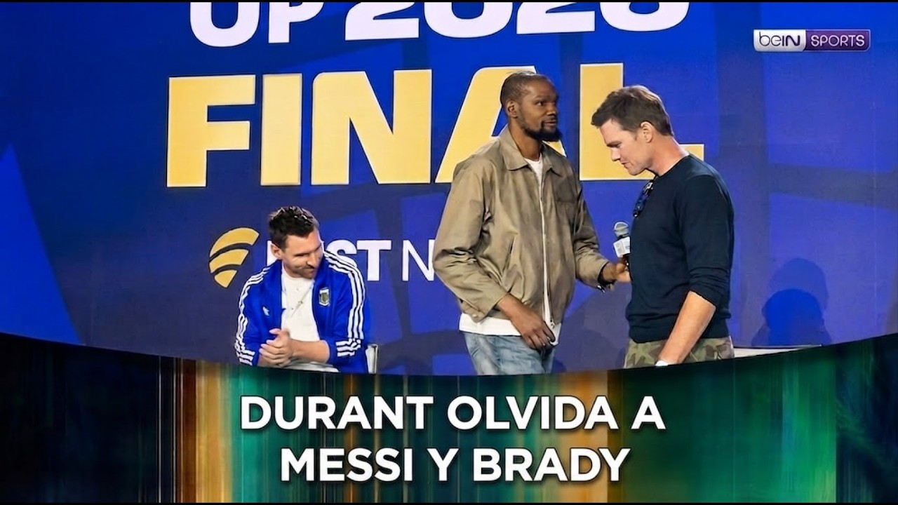 Kevin Durant olvida saludar a Messi y Tom Brady por culpa de los nervios background