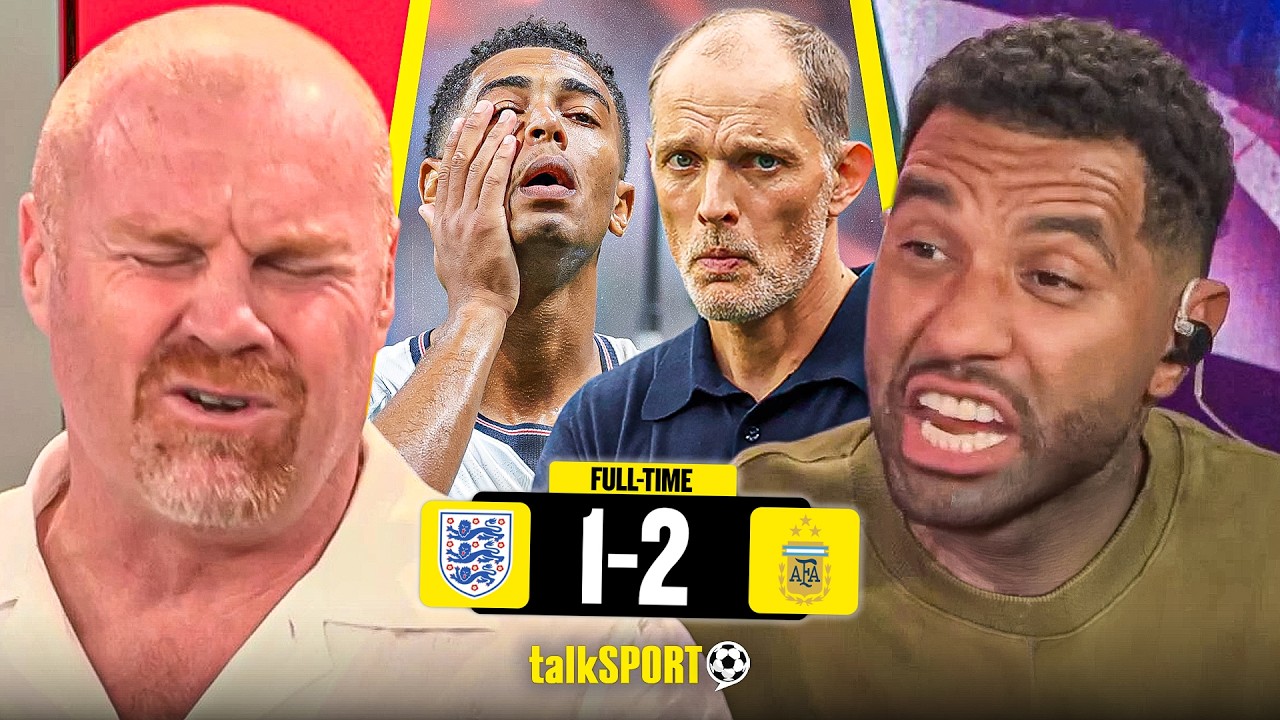 "MADNESS!" Jermaine Pennant & Sean Dyche TEAR APART England's LATE COLLAPSE against Argentina! background