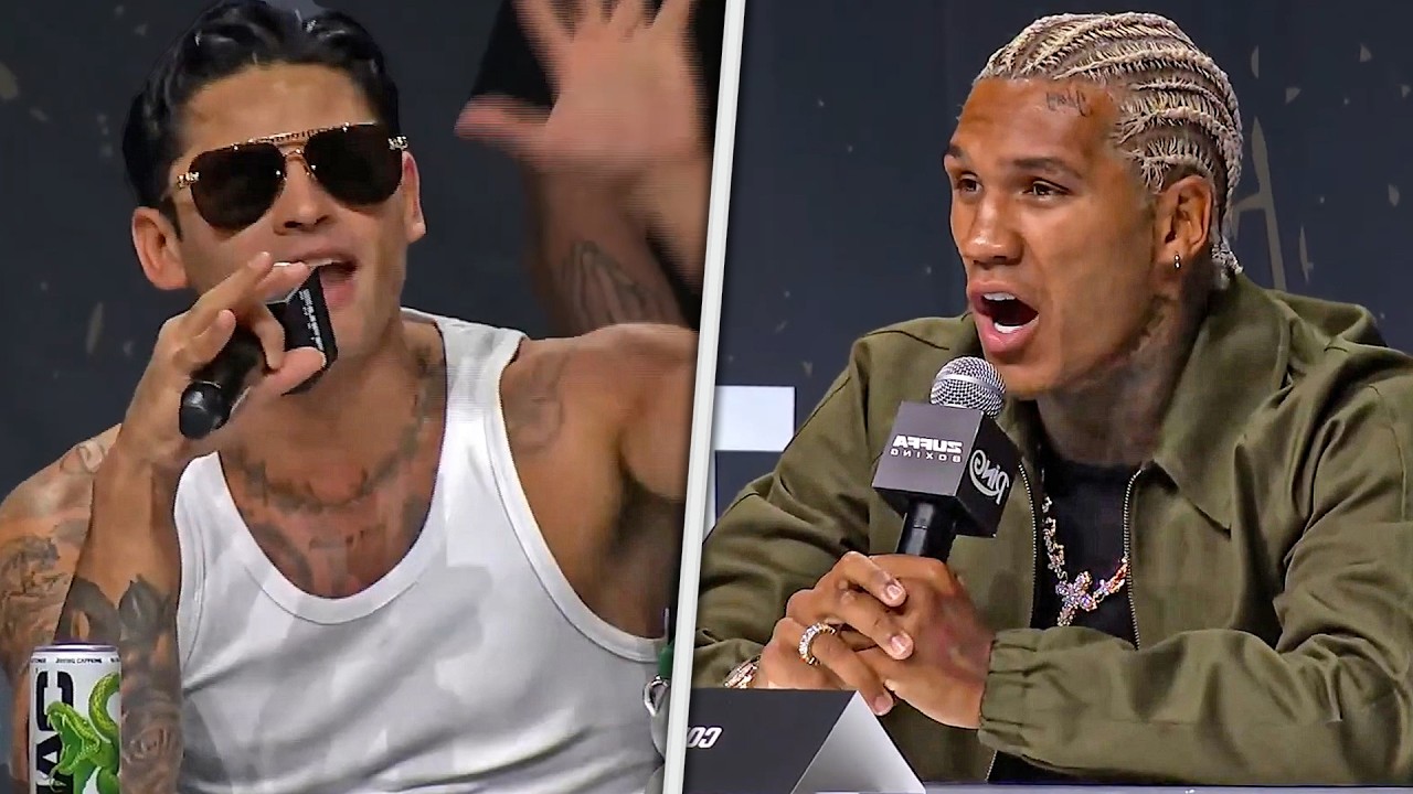 HEATED!! Ryan Garcia vs Conor Benn LAUNCH PRESS CONFERENCE | DAZN Boxing background
