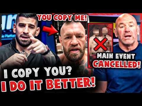 UFC MAIN EVENT CANCELLED! (REPLACEMENT ANNOUNCED) Ilia Topuria RESPONDED to Conor McGregor! backdrop