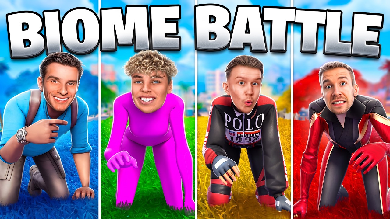 5 CREATOR = 5 BIOME in FORTNITE! 🗺️ background