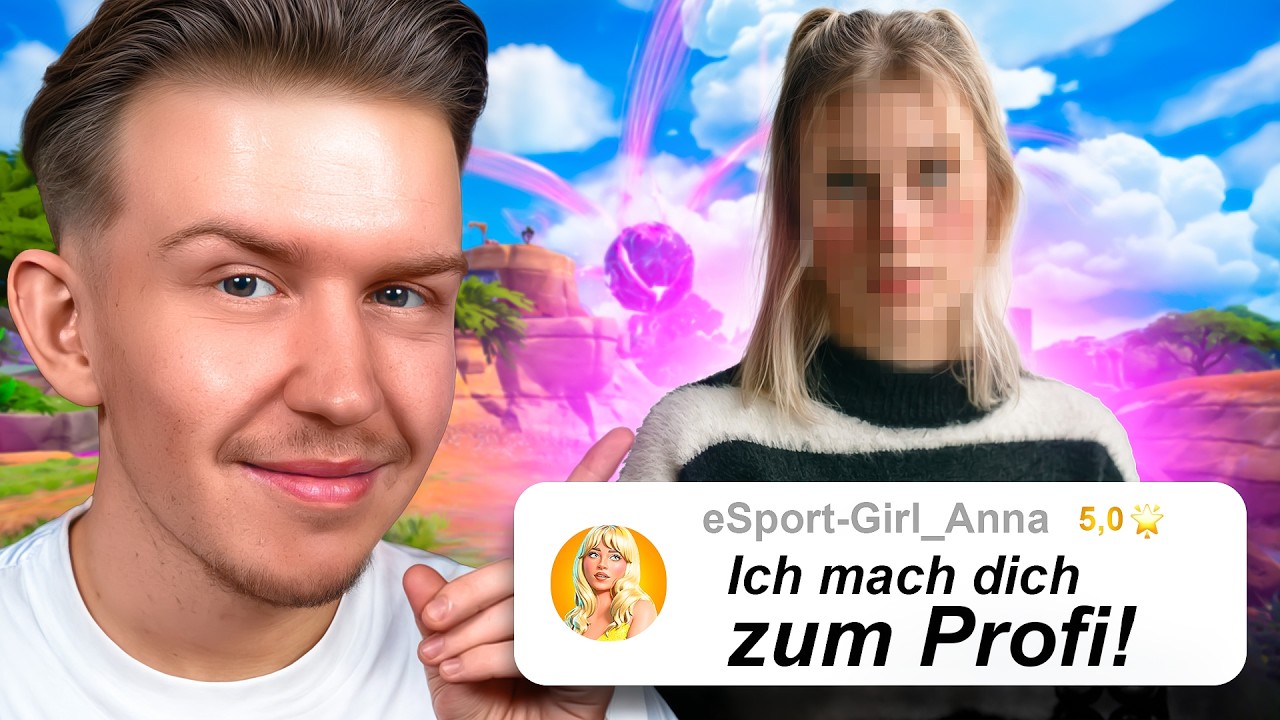 Ich habe eine Frau bezahlt, damit sie mich in einem Fortnite Cup coached… background