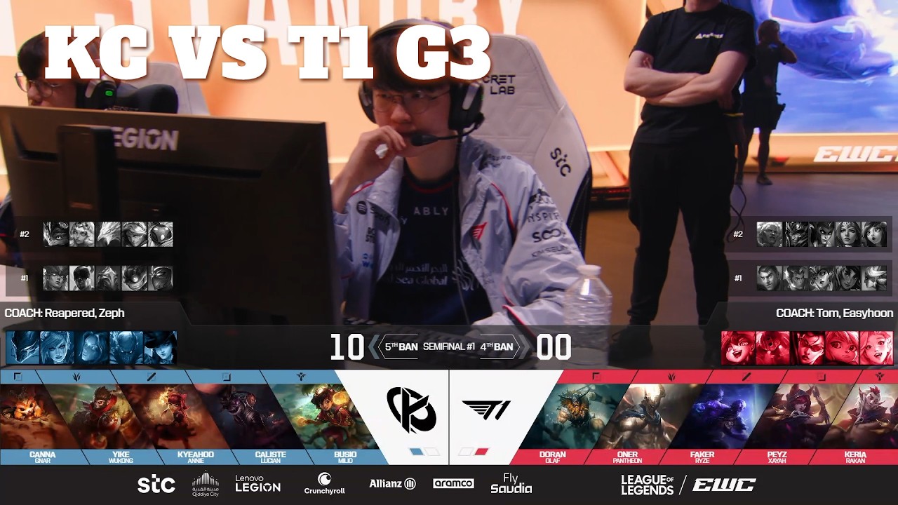 KC vs T1 Game 3 | Esports World Cup 2026 Semifinals | Karmine Corp vs T1 G3 backdrop